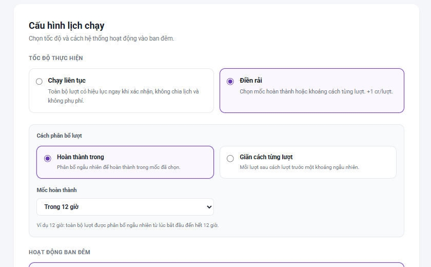Trang lên đơn và cấu hình điền rải thật trên AutoFillForm