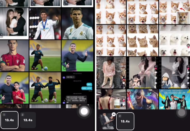 Tải ảnh cá nhân và ảnh của idol lên capcut