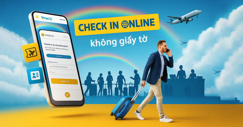 Check-in máy bay bằng VNeID giảm thiểu rủi ro mất giấy tờ 