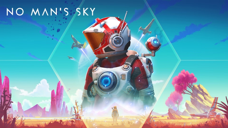 Phi hành gia khám phá hành tinh xa lạ trong No Man’s Sky