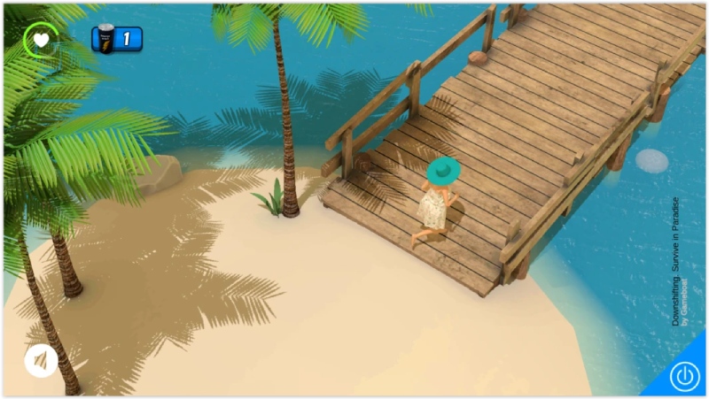 Nhân vật nữ khám phá đảo hoang trong Survive In Paradise