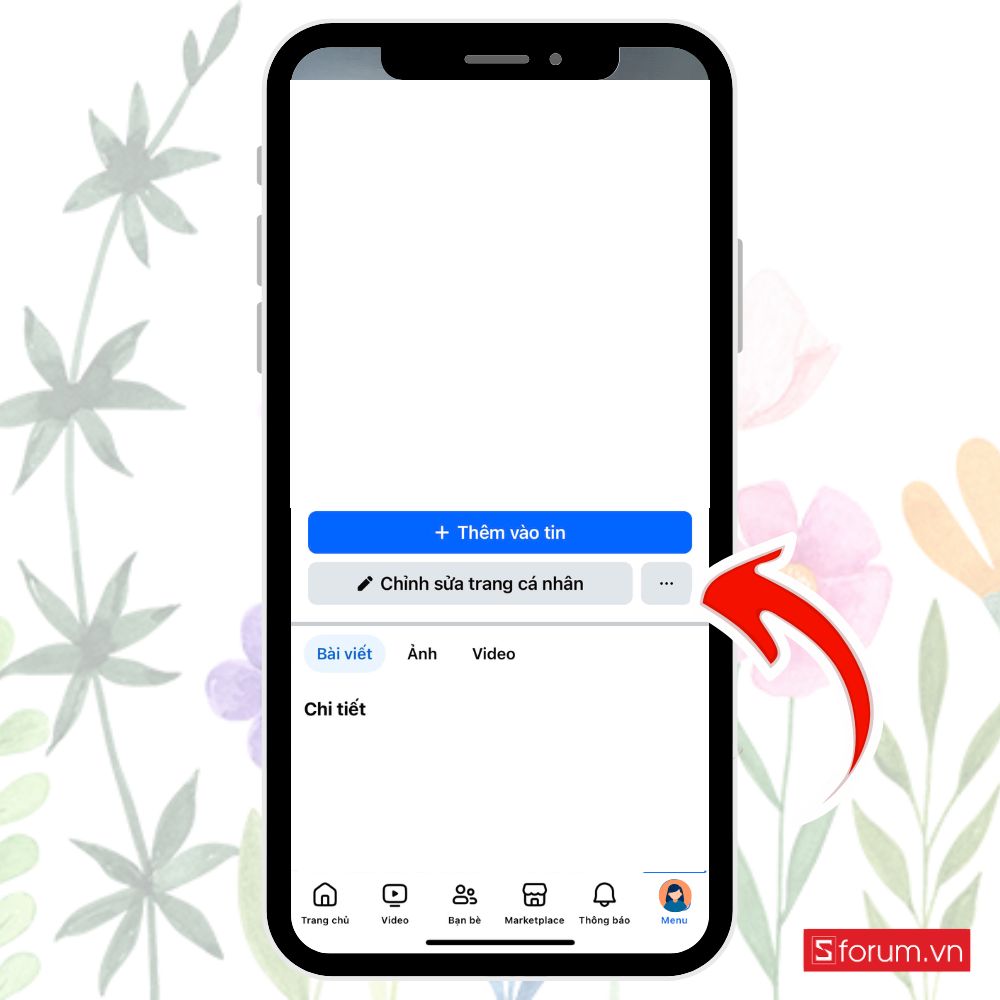 Bước 2: Tìm tùy chọn khóa trang cá nhân.