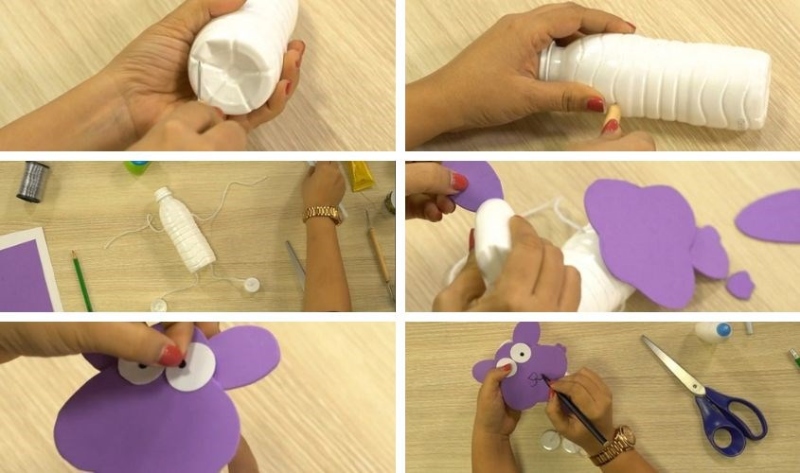 Hướng dẫn tự làm đồ chơi Trung thu cho bé từ chai nhựa và giấy