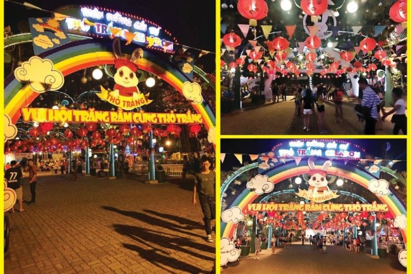 Hội chợ Trung thu địa điểm lý tưởng cho trẻ em tham gia các hoạt động vui chơi