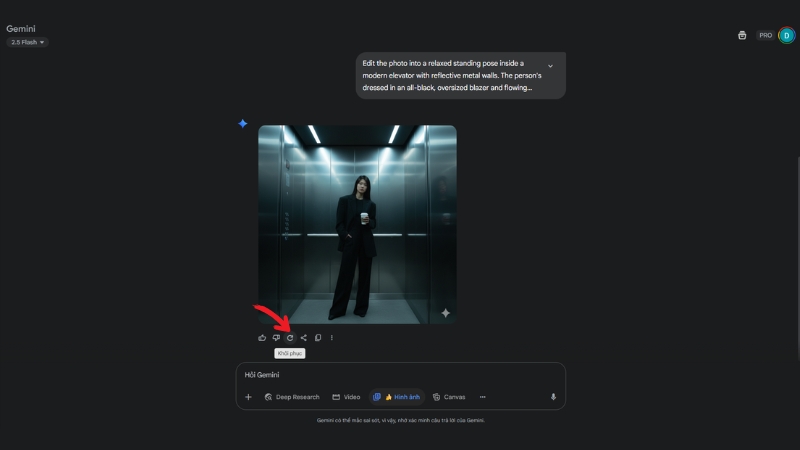 Bấm rerun để cho ra nhiều phiên bản hình ảnh