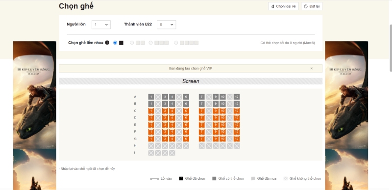 phương thức đặt vé đa dạng