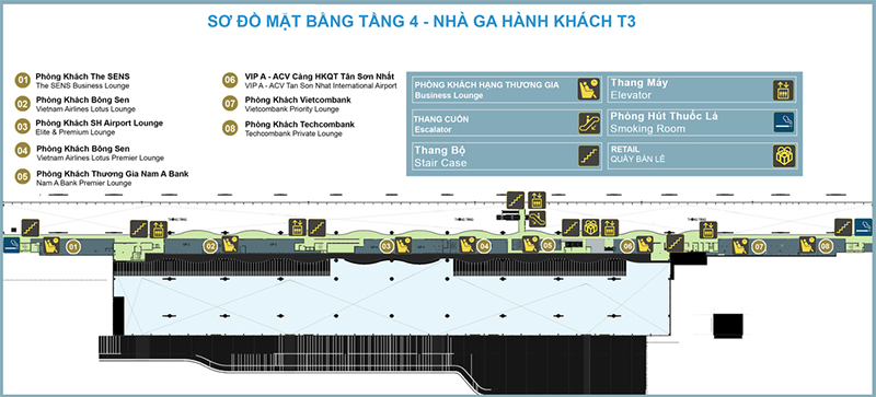 Tầng 4 ga T3