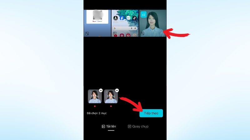 Tải ảnh khuôn mặt cá nhân lên CapCut