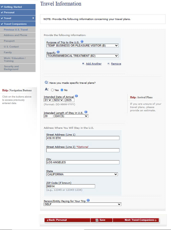 Thông tin chuyến đi