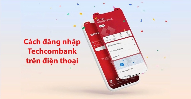 Cách đăng nhập Techcombank trên điện thoại khác