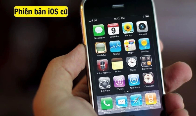 Phiên bản IOS của điện thoại cũ