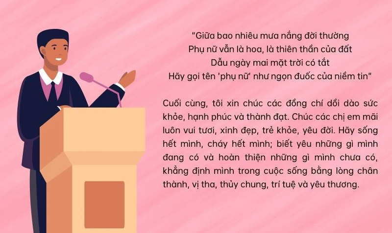 Bài phát biểu ôn lại lịch sử và truyền thống ngày 20/10