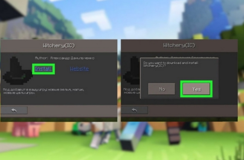 cach-cai-mod-vao-minecraft-pe-11 Cài đặt Mod Witchery(IC) và Chọn Yes