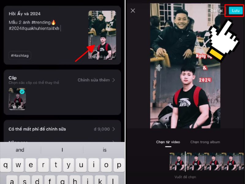 Đặt tên và mô tả cho mẫu