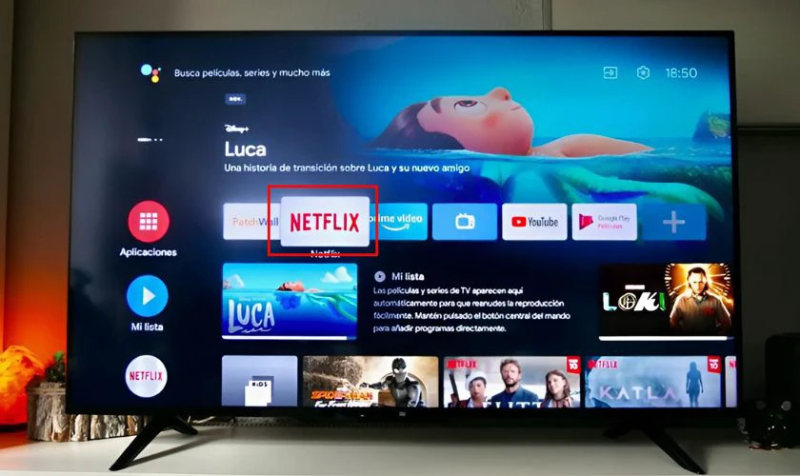 Khởi động Netflix trên TV