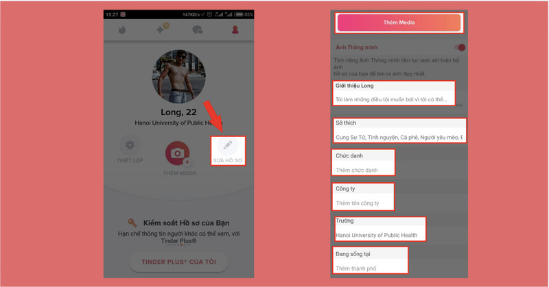 cach-dung-tinder-7 Cập nhật hồ sơ cá nhân Tinder