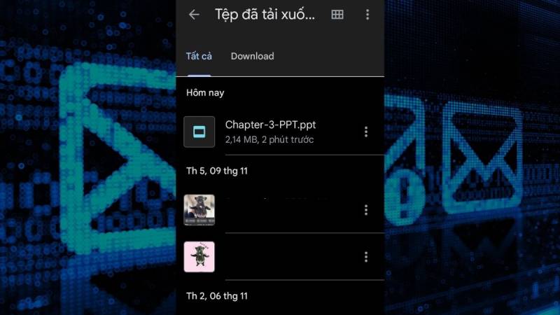Chọn file PowerPoint cần gửi trong thư mục