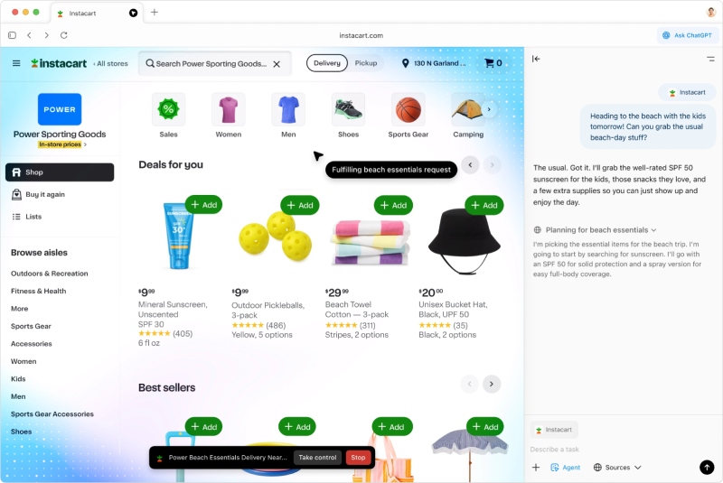 cach-tai-chatgpt-atlas-tren-may-macos-8 Giao diện chatgpt atlas với chế độ tác nhân agent mode