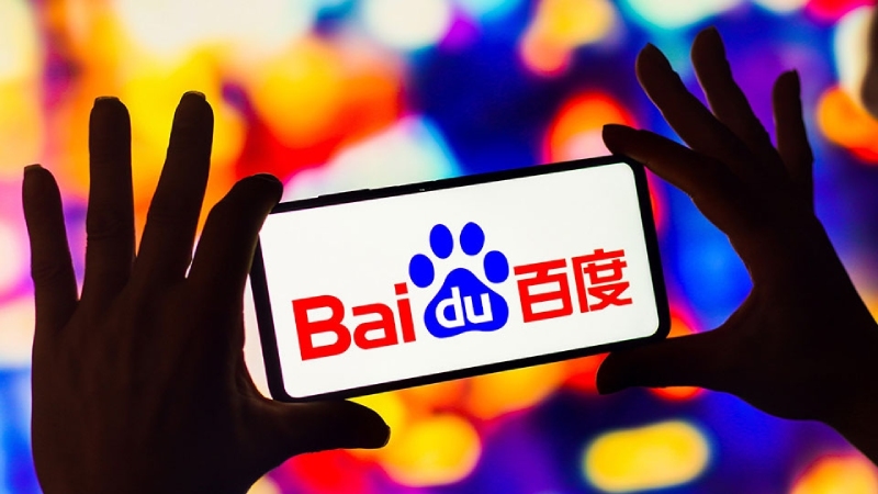 Logo Baidu hiển thị trên điện thoại