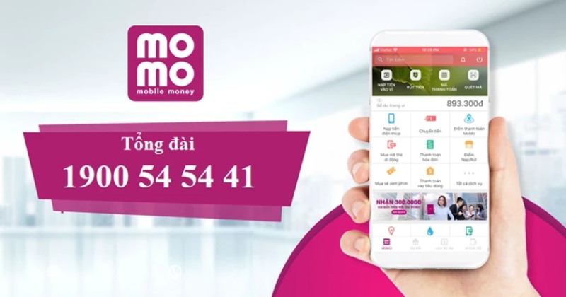 Liên hệ tổng đài MoMo 1900 54 54 41 để hỗ trợ xóa tài khoản
