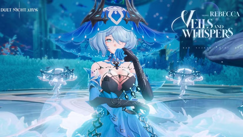 Nhân vật Rebecca trong trang phục xanh lam hệ Thủy