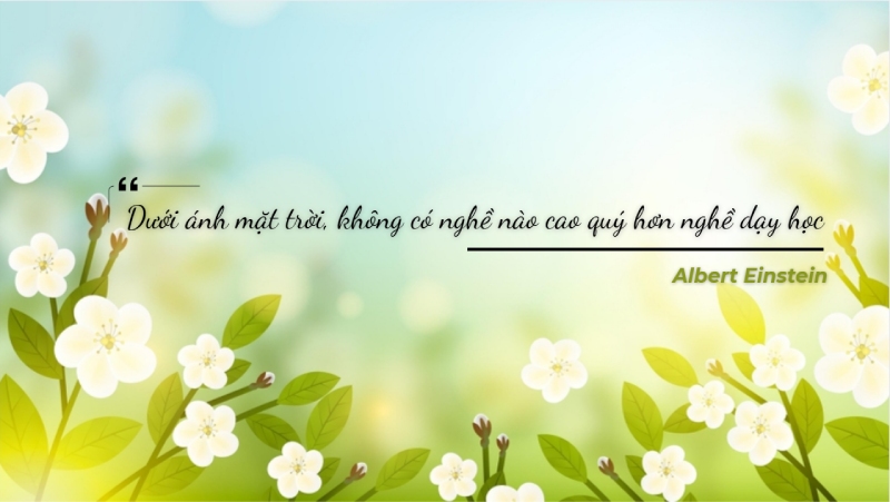 Danh ngôn của Albert Einstein về nghề dạy học