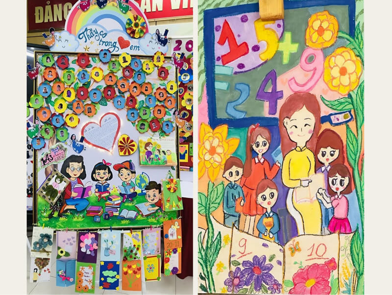 mau-bao-tuong-20-11-13 Mẫu báo tường 20/11 cho trẻ mầm non số 6