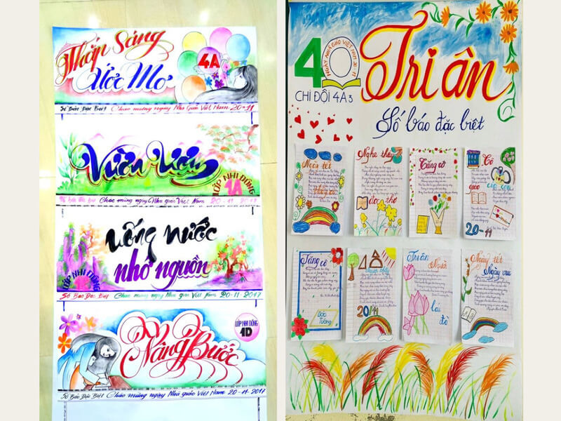 mau-bao-tuong-20-11-19 Mẫu báo tường 20/11 cho các bé tiểu học số 6