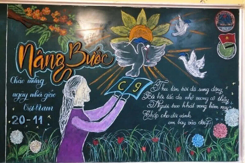 mau-bao-tuong-20-11-29 Mẫu trang trí bảng đen 20/11 số 3