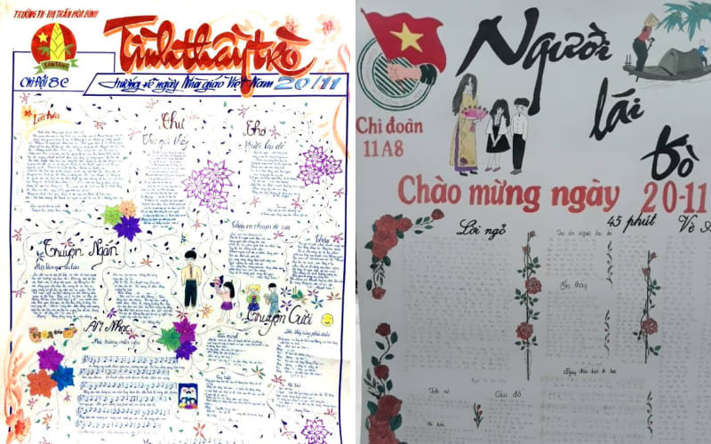 mau-bao-tuong-20-11-6 Mẫu báo tường 20/11 đơn giản số 5