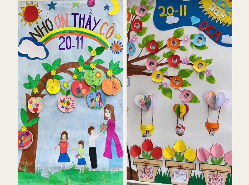 mau-bao-tuong-20-11-8 Mẫu báo tường 20/11 cho trẻ mầm non số 1