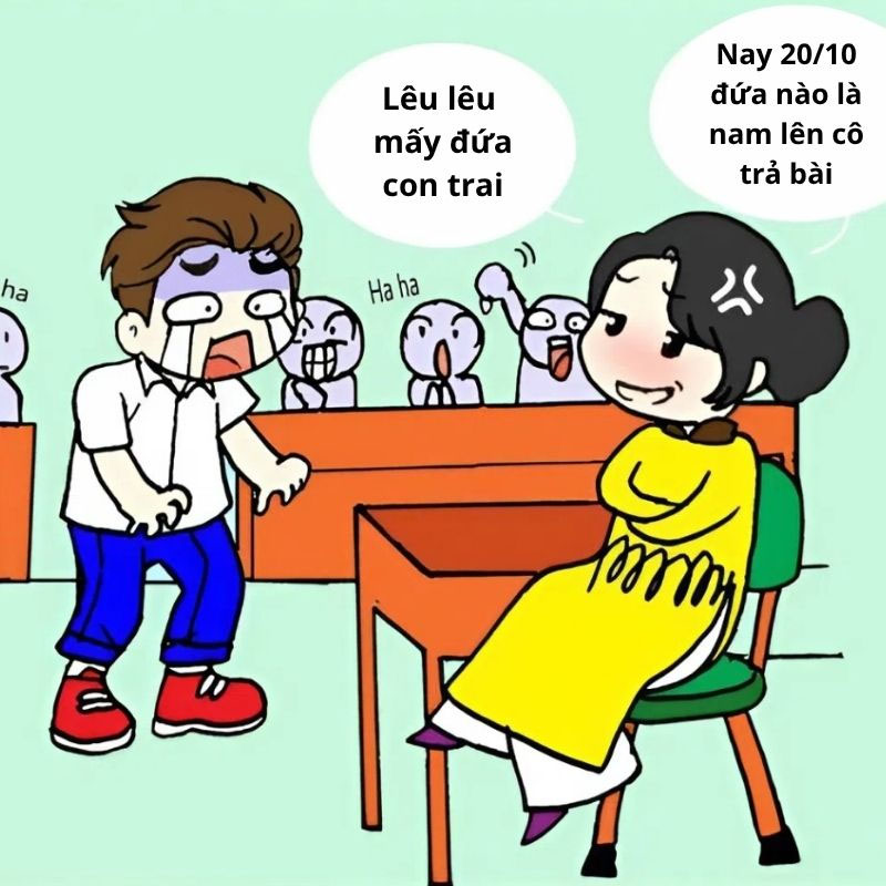 Lưu ngay meme 20/10 hài hước mang lại niềm vui cho cô