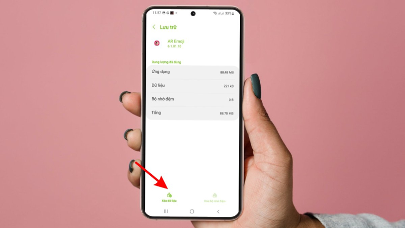 Kiểm tra dung lượng lưu trữ trên điện thoại khi gửi ảnh qua Messenger