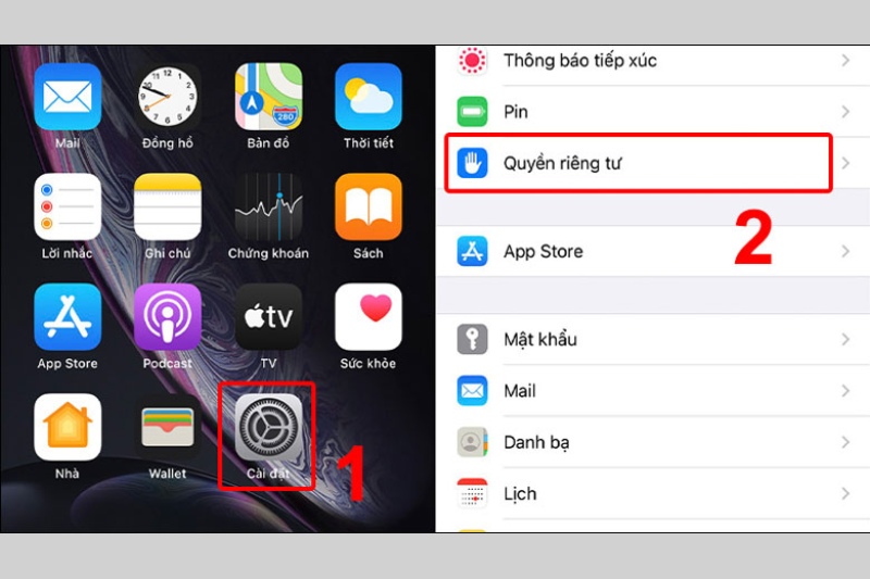 Cài đặt quyền riêng tư cho phép Messenger truy cập ảnh trên điện thoại