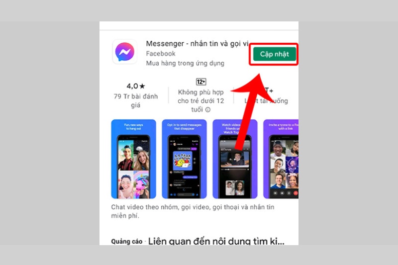Cập nhật phiên bản Messenger mới nhất cho Android