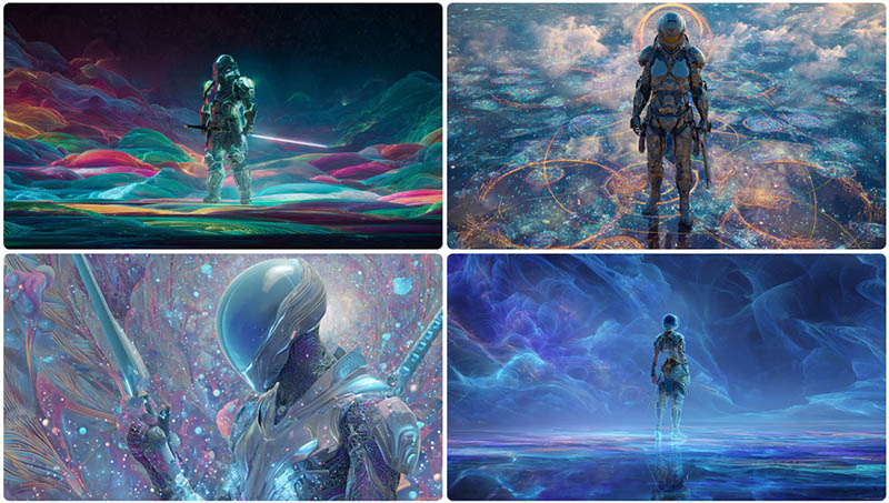 Chiến binh ánh sáng trong không gian ảo