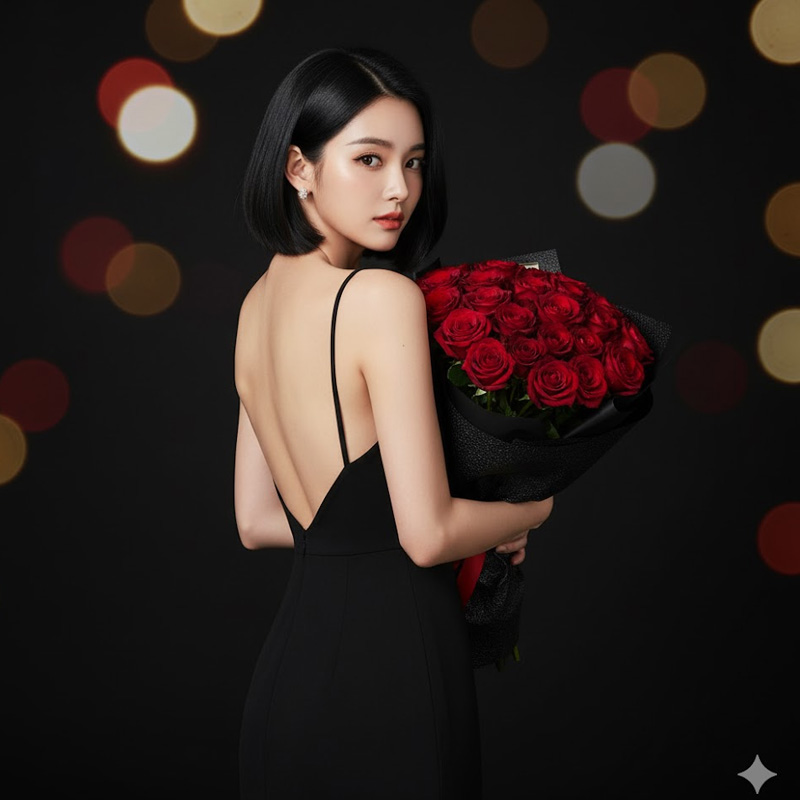 Tham khảo ngay prompt tạo ảnh quý cô cổ điển, bí ẩn