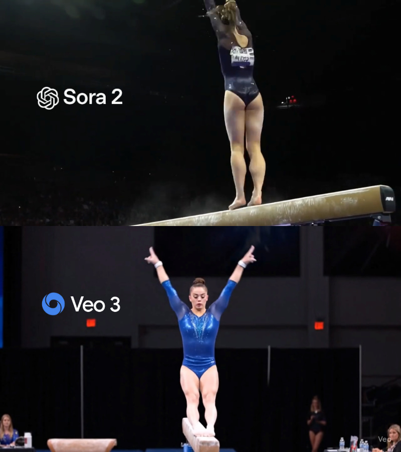 So sánh Sora 2 và Veo 3 về tính nhất quán khung hình