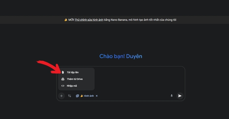 Cách tải ảnh tham chiếu khuôn mặt lên Gemini để tạo ảnh cưới