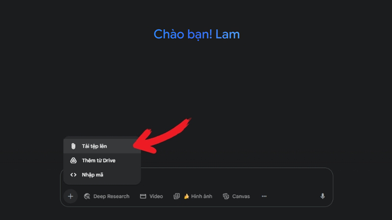 Tải hình ảnh cần thay đổi kiểu tóc từ thiết bị 