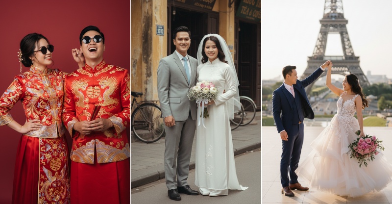 Tổng hợp prompt tạo ảnh cưới cho các cặp đôi đa phong cách 