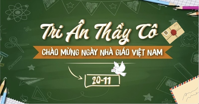 Gợi ý mẫu viết thư 20/11 gửi thầy cô