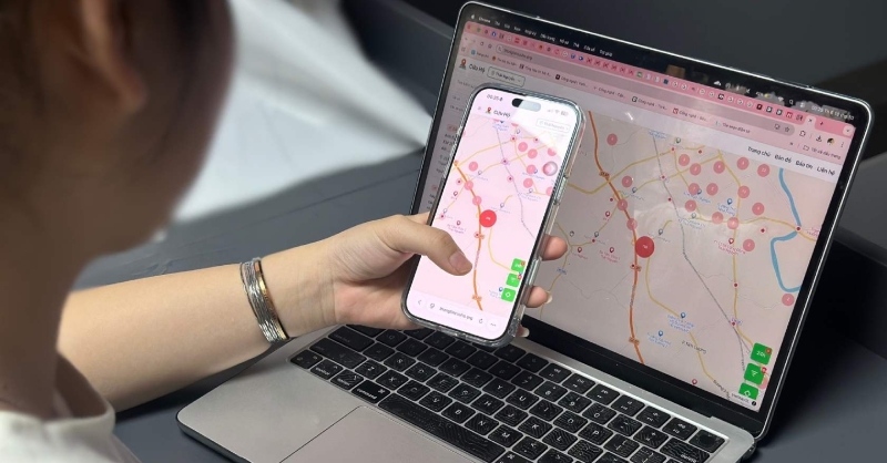 Cách sử dụng bản đồ thông tin cứu hộ vùng bão lũ