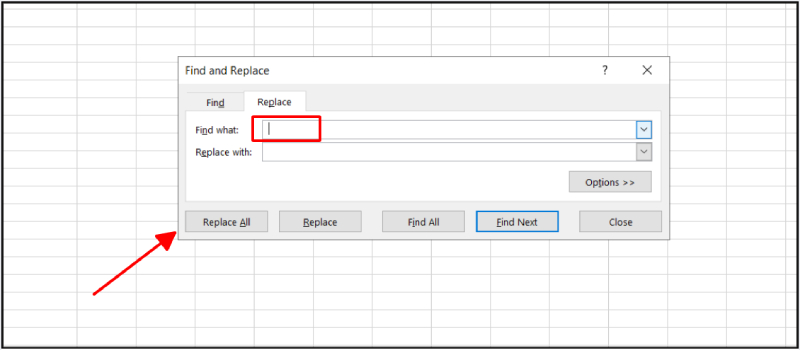 Tìm và thay ký tự gây lỗi bằng công cụ Find and Replace trong Excel