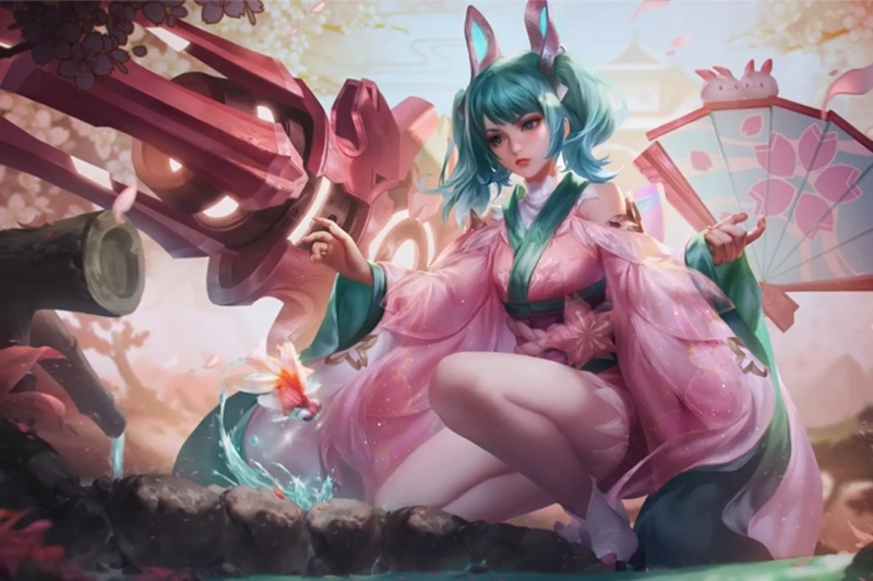 Tướng Capheny trong Liên Quân Mobile với trang phục phong cách Nhật Bản