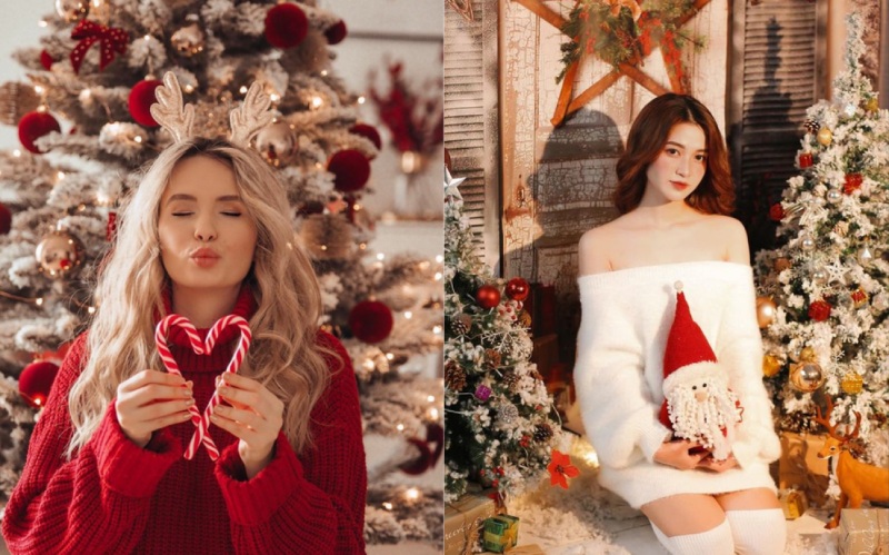 Concept chụp ảnh Noel một mình