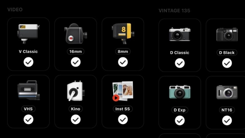 Bộ máy ảnh trong dazz cam