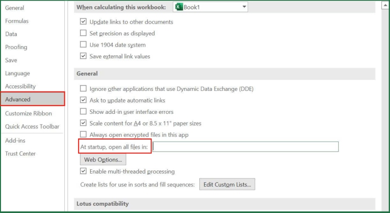 Mở file Excel khởi động