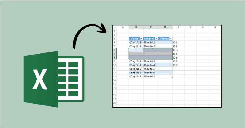 Cách thêm dòng trong Excel
