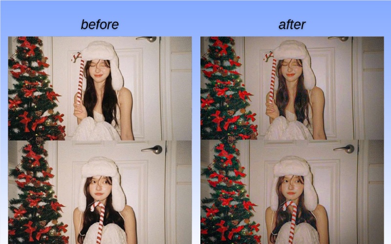 Ảnh trước và sau khi chỉnh màu cam bạc trên Lightroom